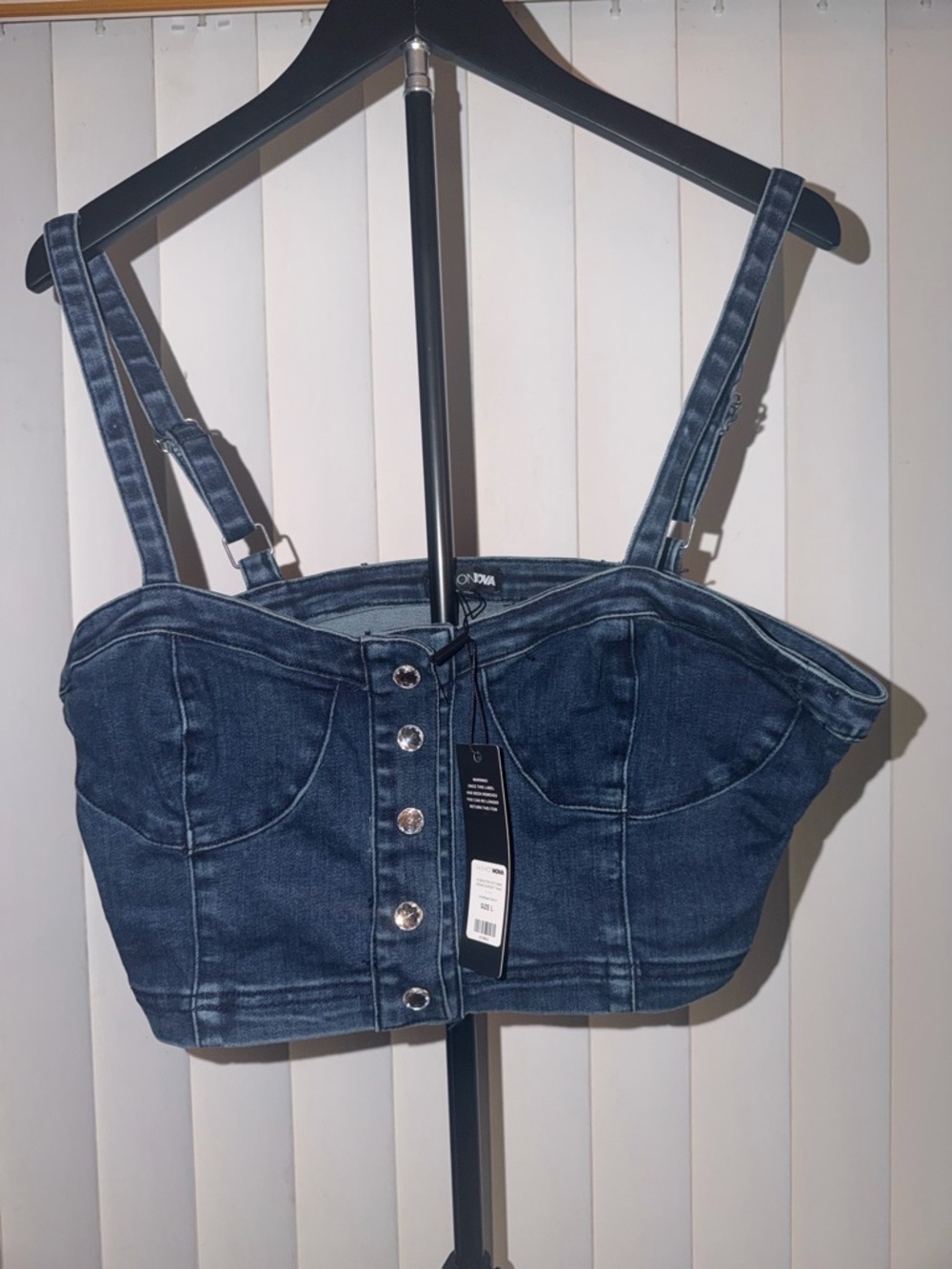 Denim Corset Top